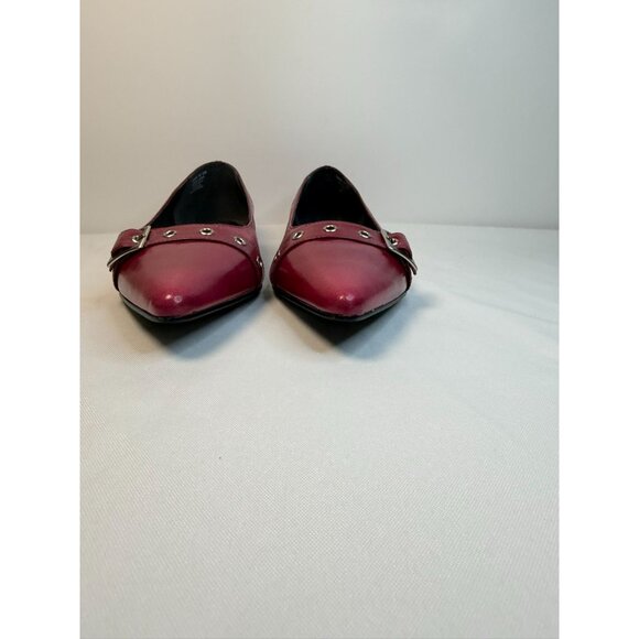 Naturalizer Flats Women Size 9M Maroon Pointed Toe Buckle Accent Casual Shoes - Picture 5 of 14